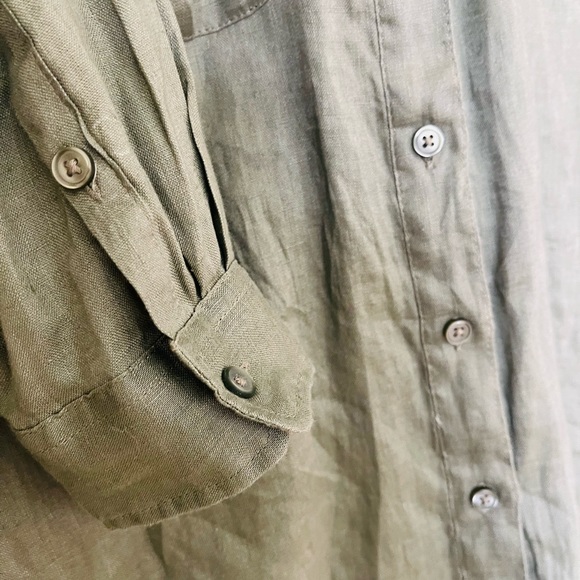 New Natural Linen H&M shirt. Size 2 - Picture 6 of 11